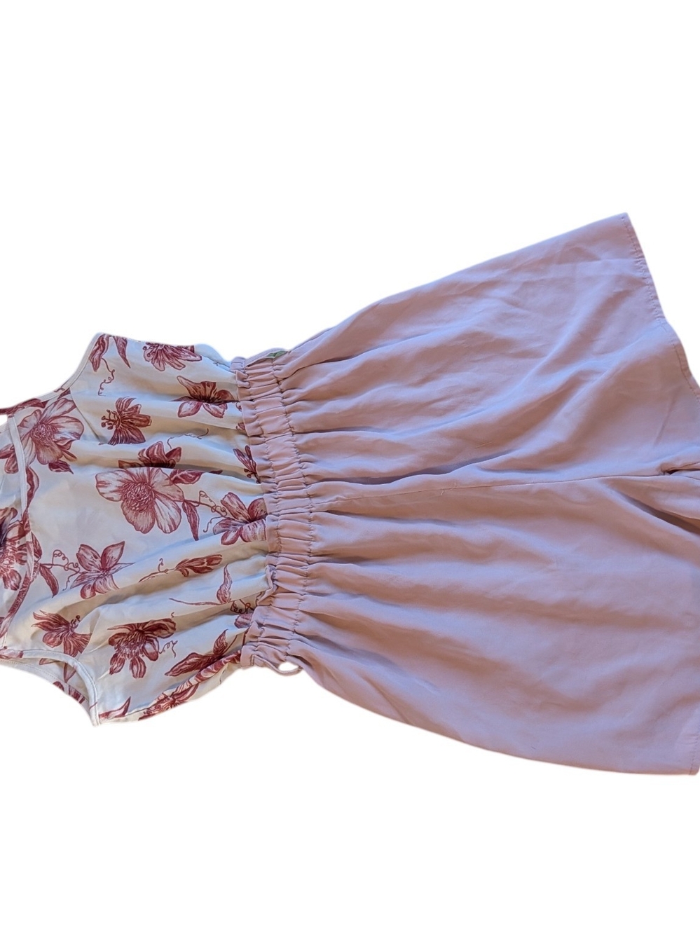 Streetwear Society Rose Pink Floral Sleeveless Romper